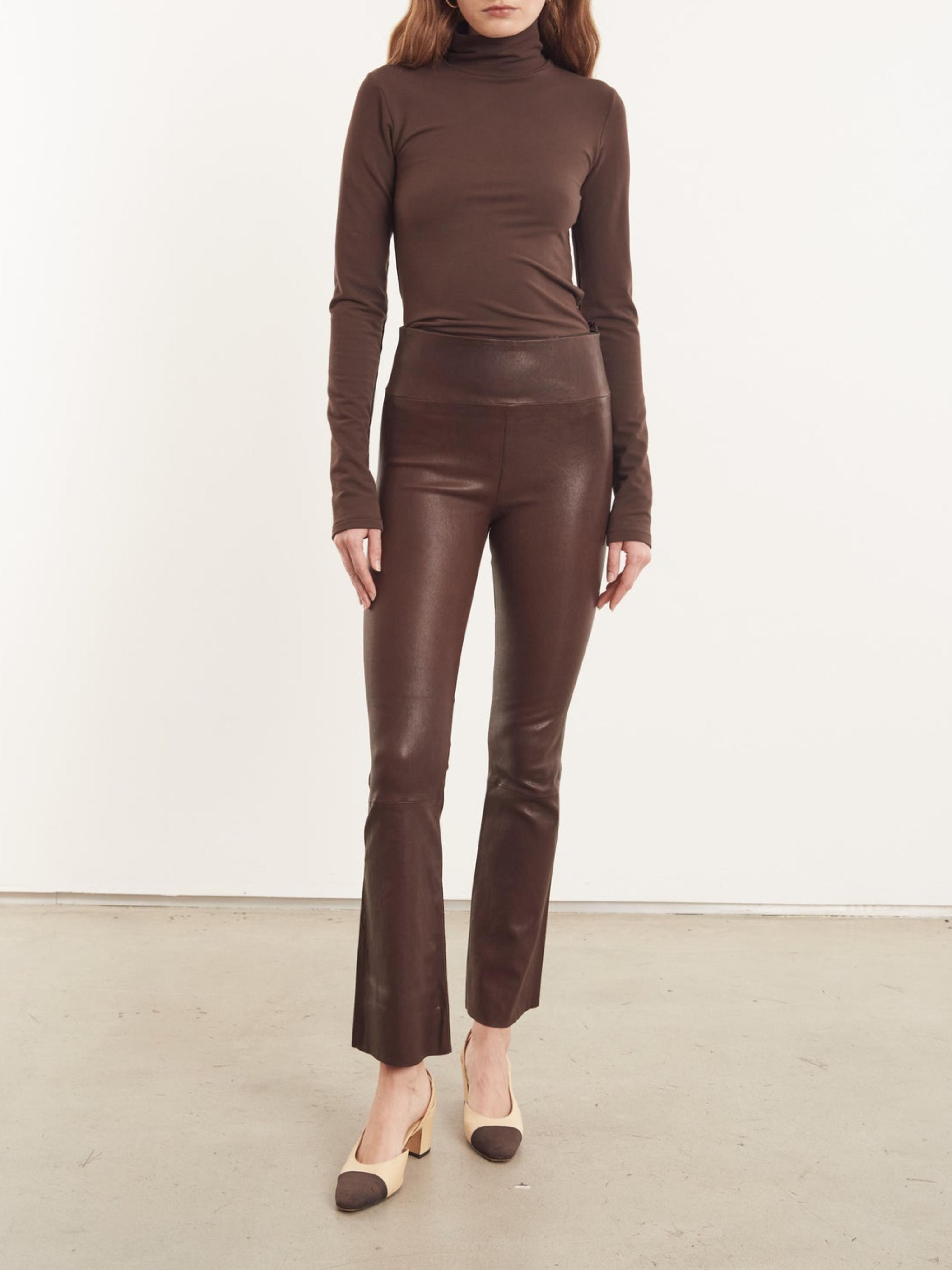 https://www.lyst.com/clothing/sprwmn-brown-stretch-leather-pull-on-micro-flare-pants/