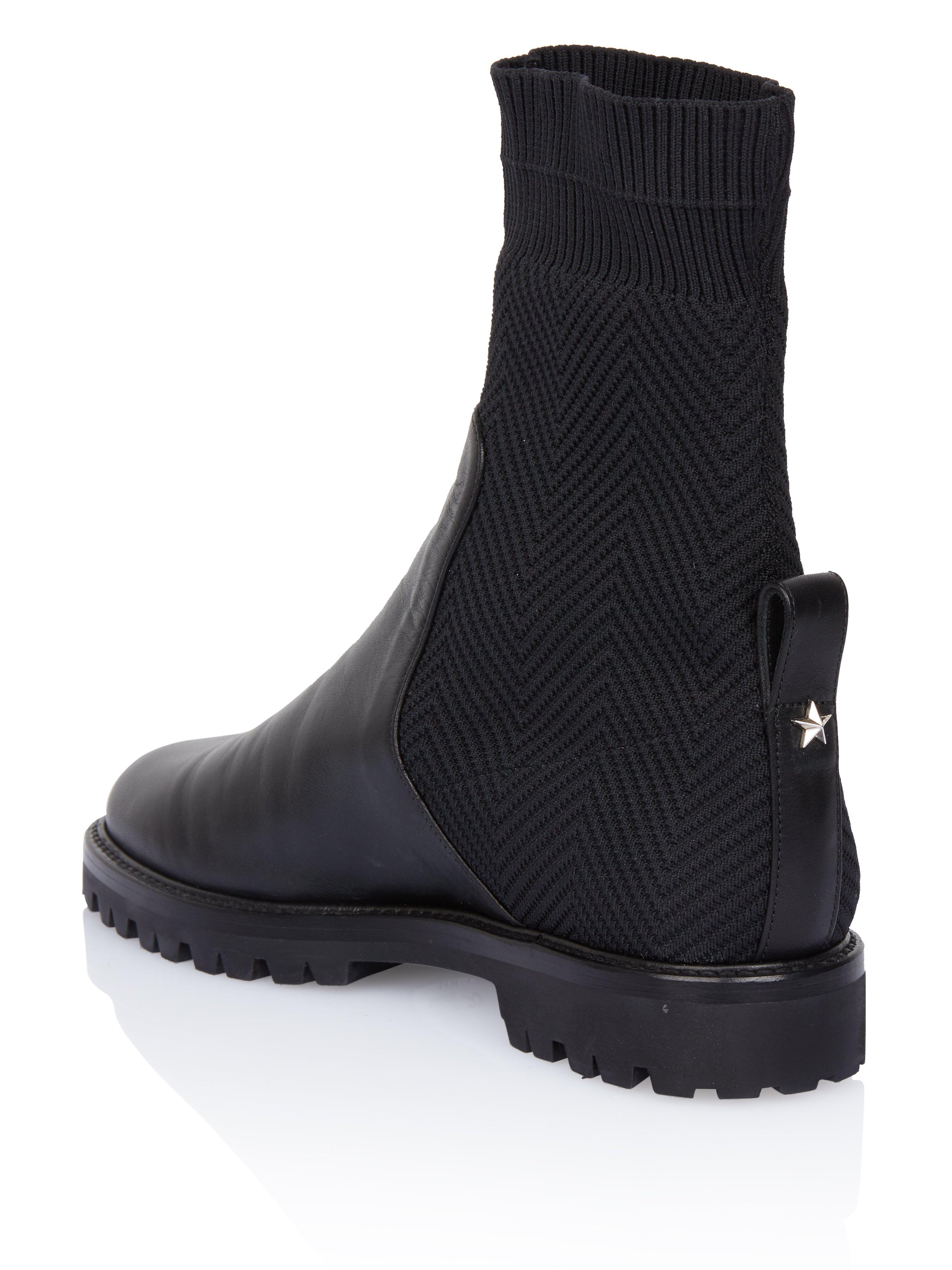 aquazzura verbier leather sock boots 