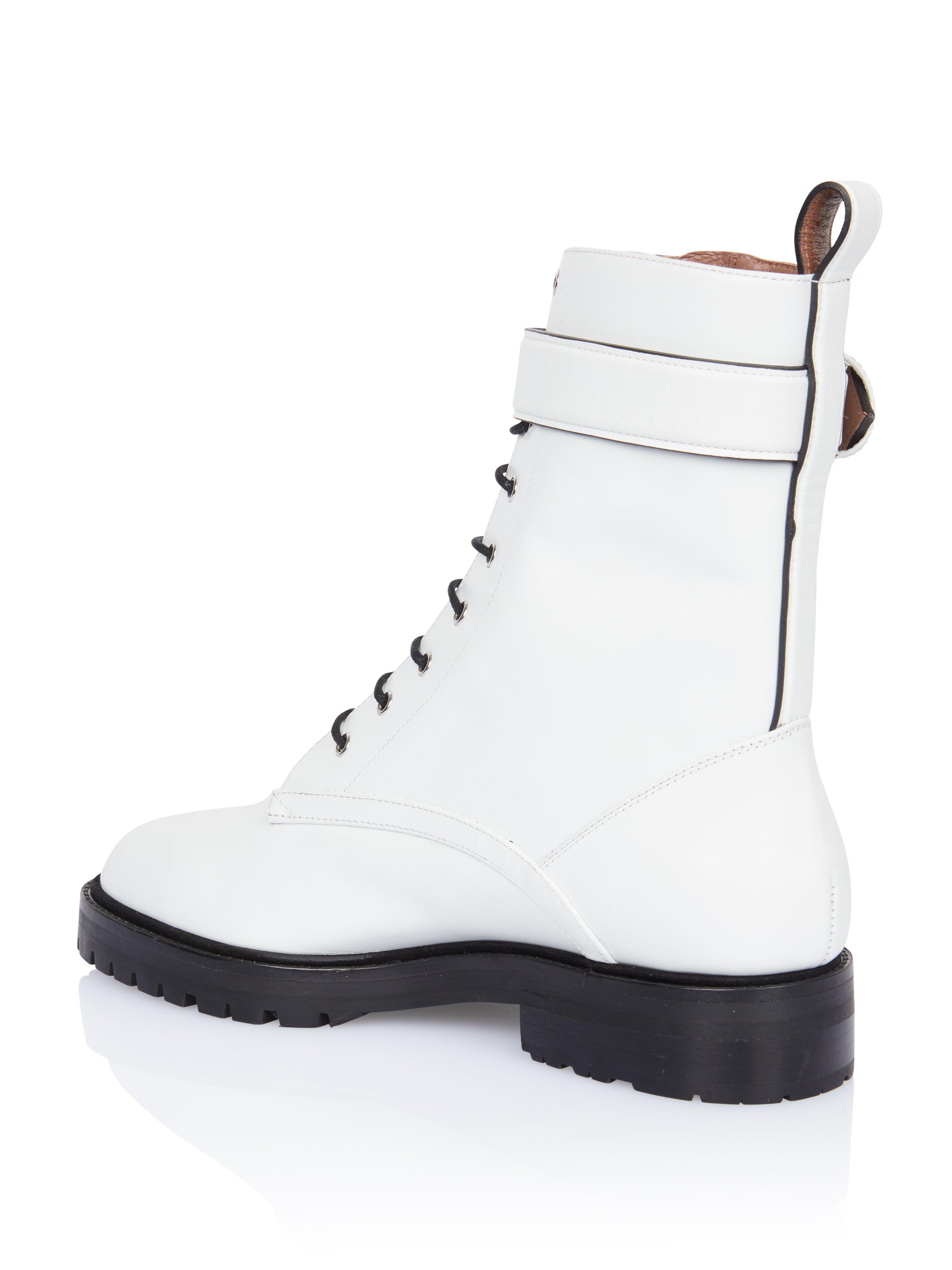 tabitha simmons white combat boots