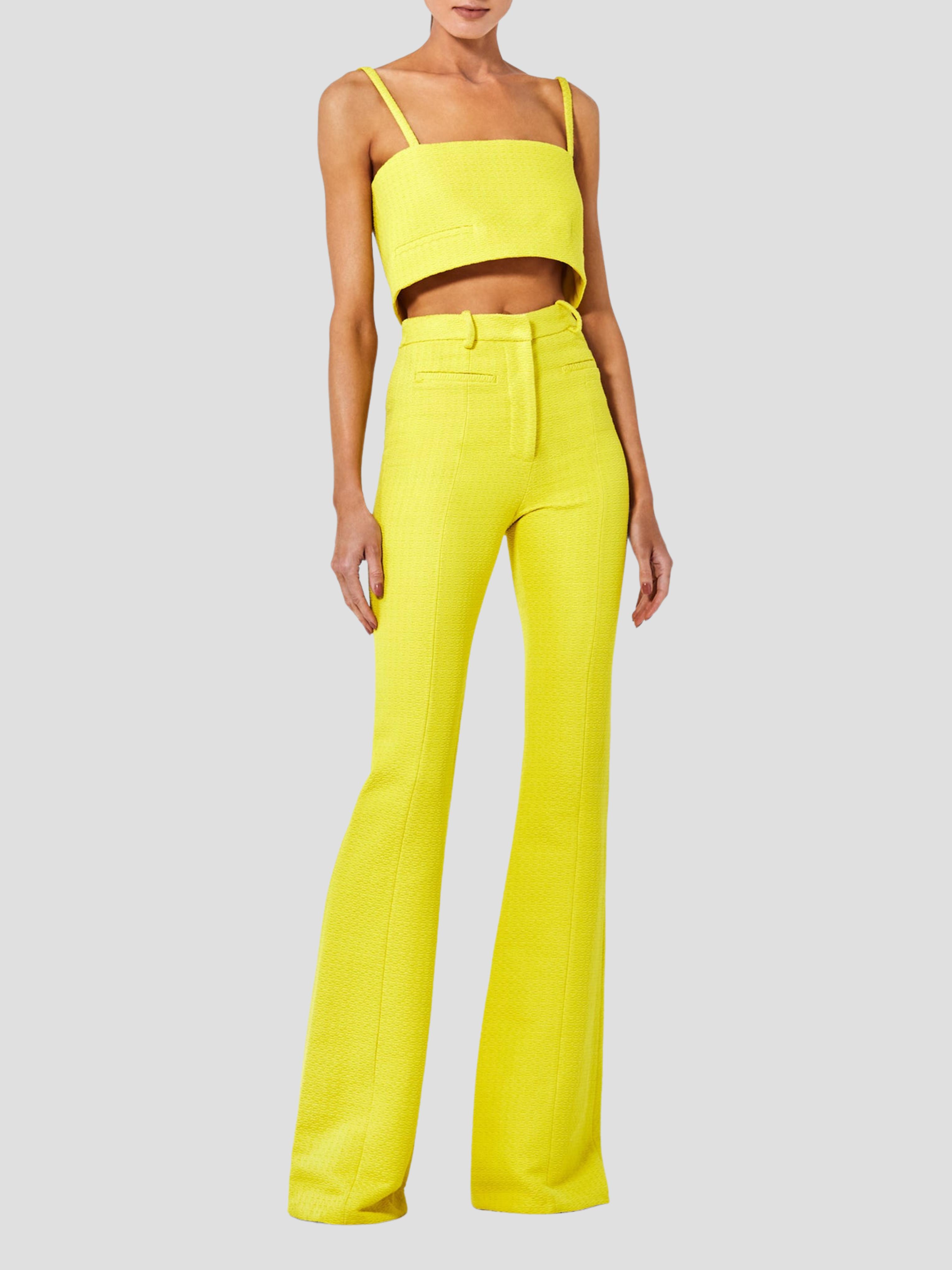Alexis Lyla Fit And Flare Pant In Yellow | Lyst