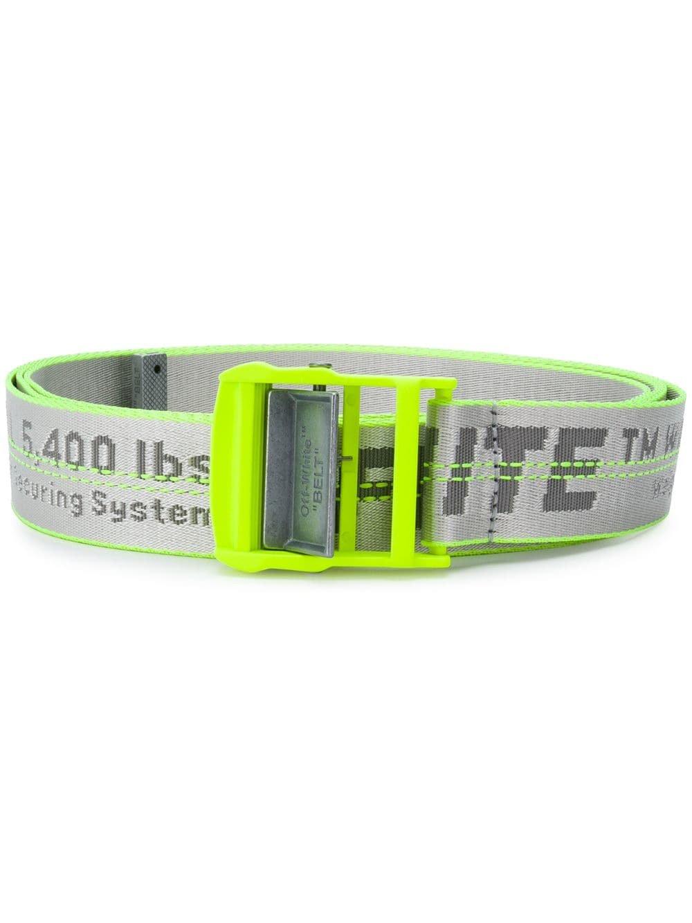 Off-White C/o Virgil Abloh Industrial Neon Yellow Logo Belt By In