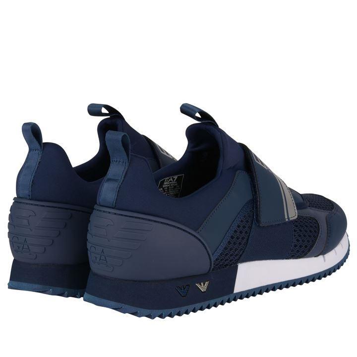 armani jeans velcro runner trainers