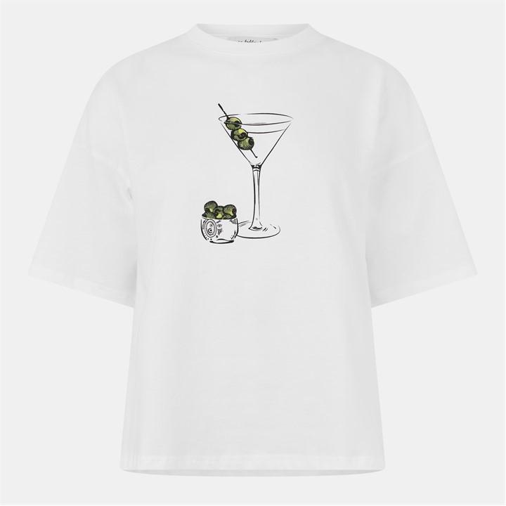never fully dressed martini t shirt Never Fully Dressed espresso martini T-shirt in white