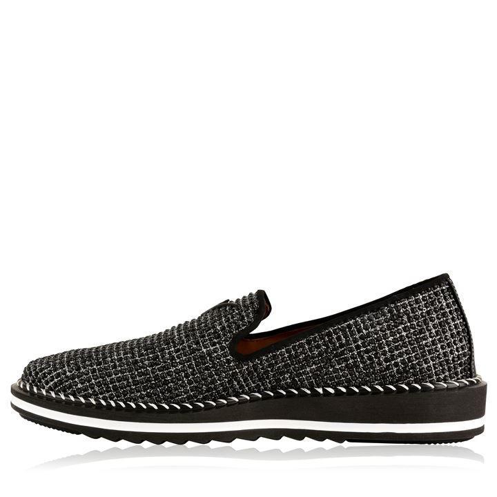 Giuseppe Zanotti Leather Dock Loafers in Black/White (Black) for Men - Lyst