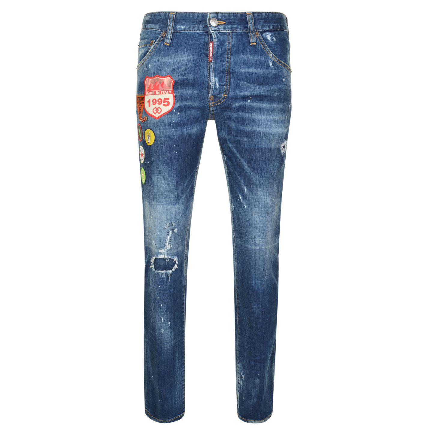 dsquared2 badge jeans