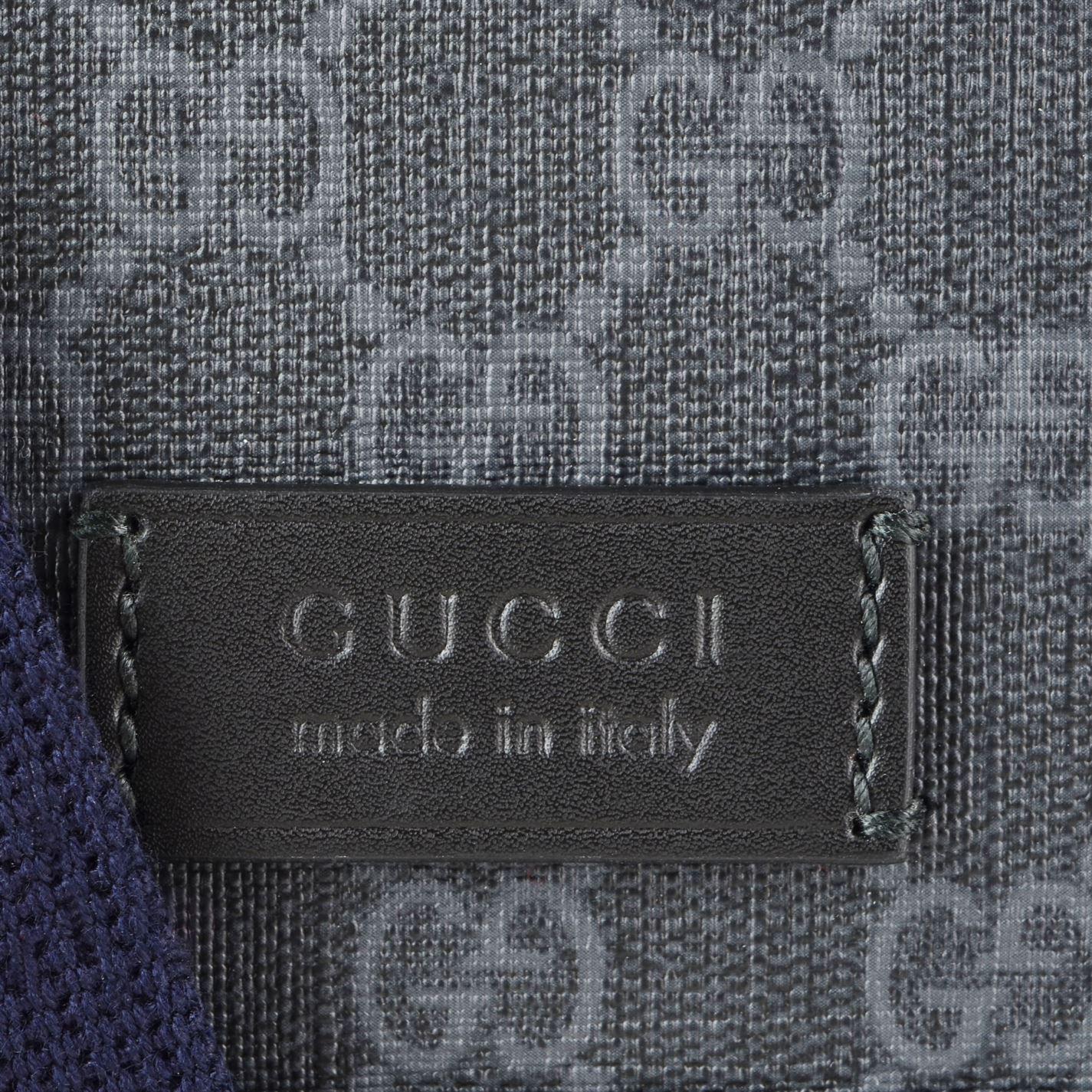 Gucci Canvas Gg Supreme Flap Messenger Bag in Black for Men - Lyst