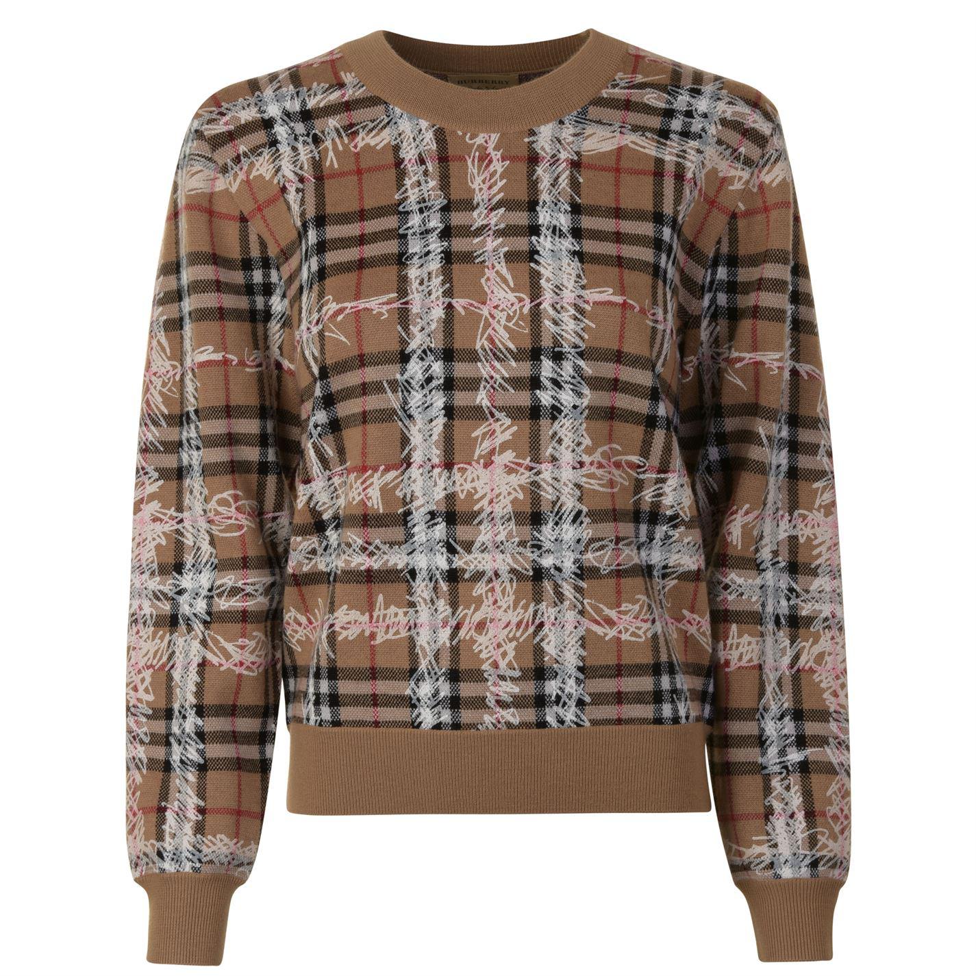 burberry scribble sweater
