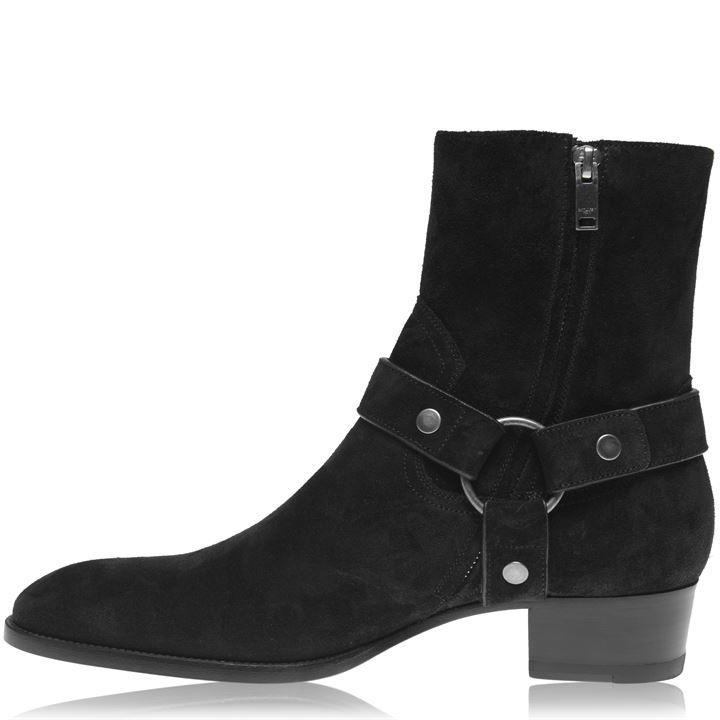saint laurent wyatt harness suede