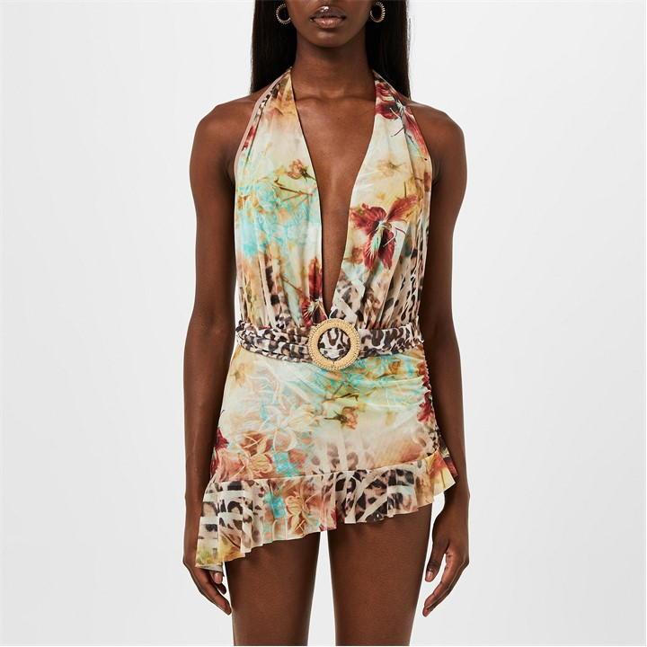 slim fit dress slacks Shop Leopard Metallic Mirage Mini Dress | Jaded London