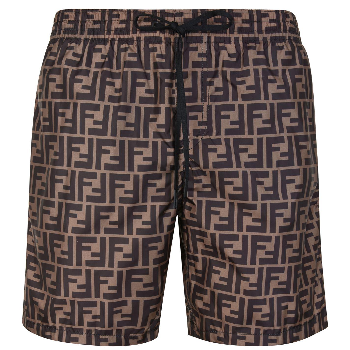 fendi ff swim shorts