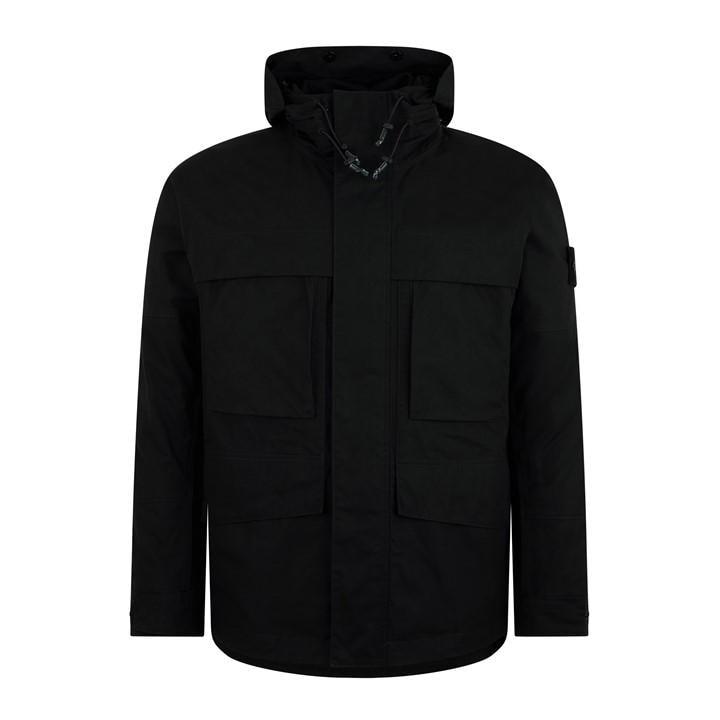 Stone Island Ghost Military Jacket in Black for Men Lyst UK