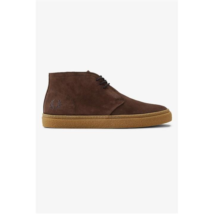 Brown Fred Perry Boots Fred Perry Fred Hawley Suede Sn42 In Brown