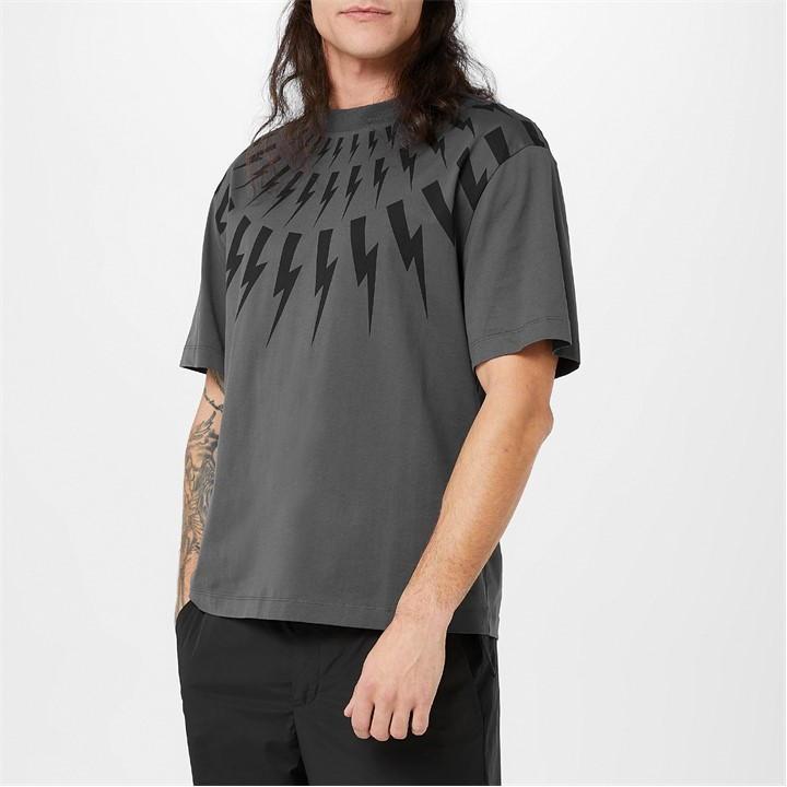 Tシャツ・カットソー NEIL BARRETT Men T Shirts MY70007S GREY Neil Barrett T-shirts for Men | Online Sale up to 74% off | Lyst