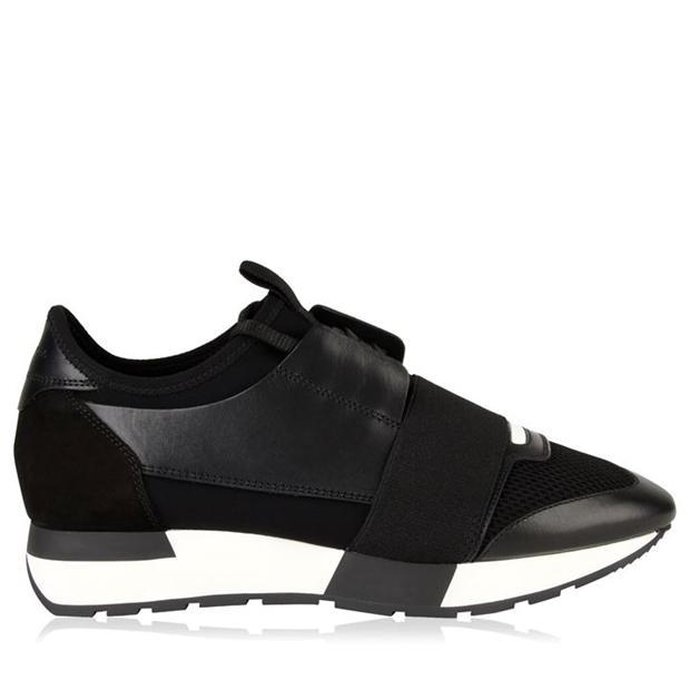Balenciaga Leather Race Runners in Black - Save 20% - Lyst