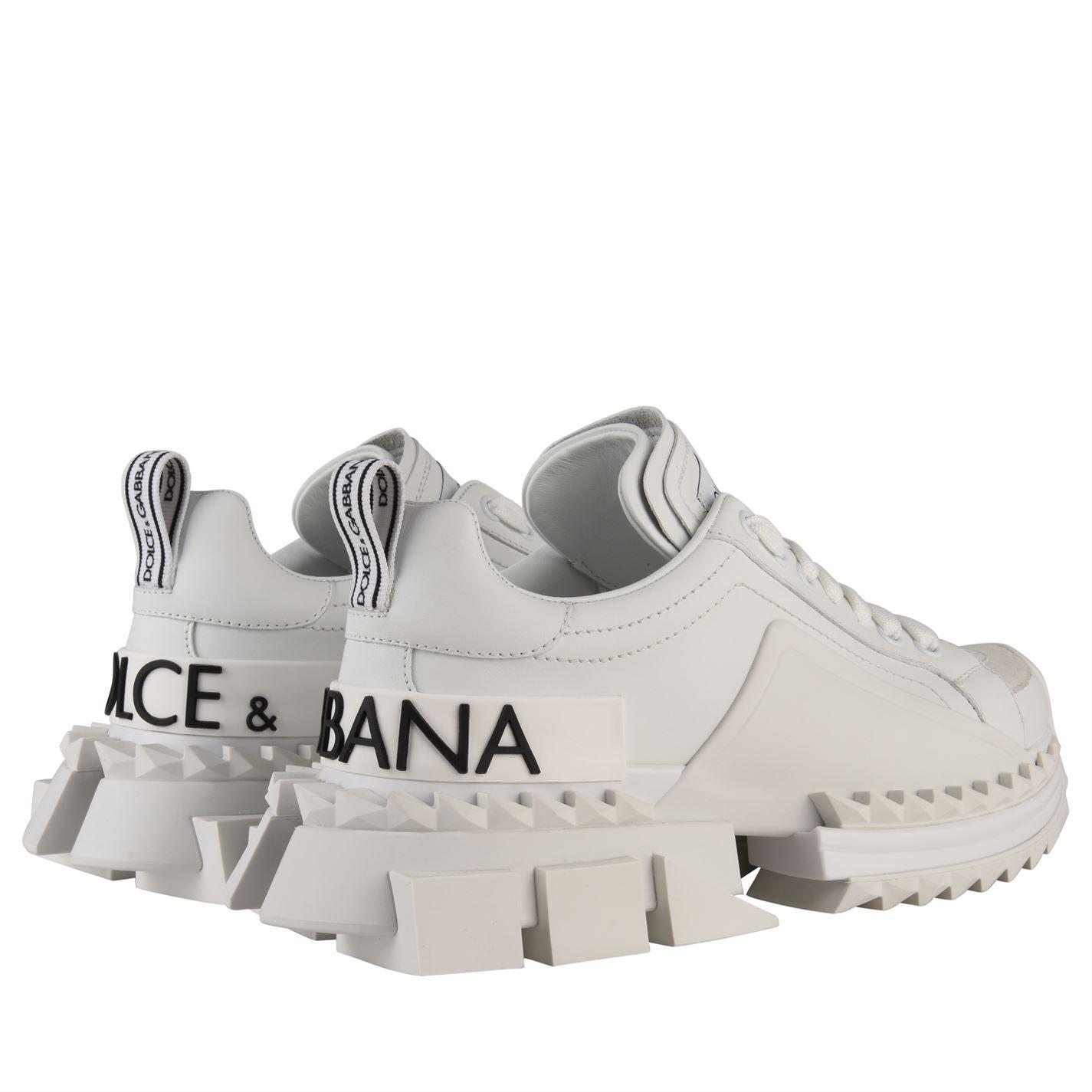 dolce and gabbana white trainers