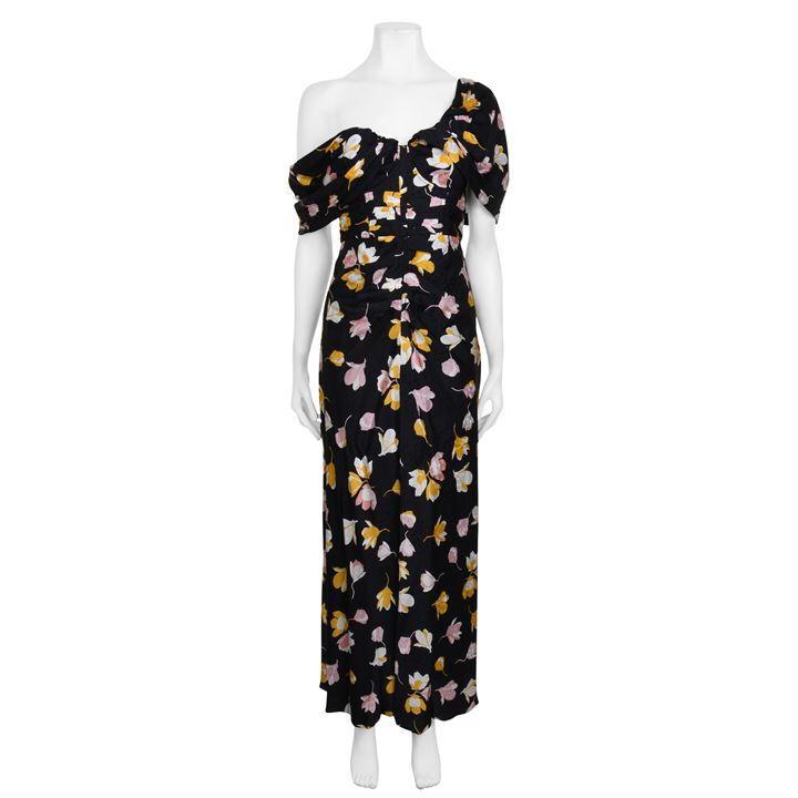 self portrait off shoulder floral printed dress