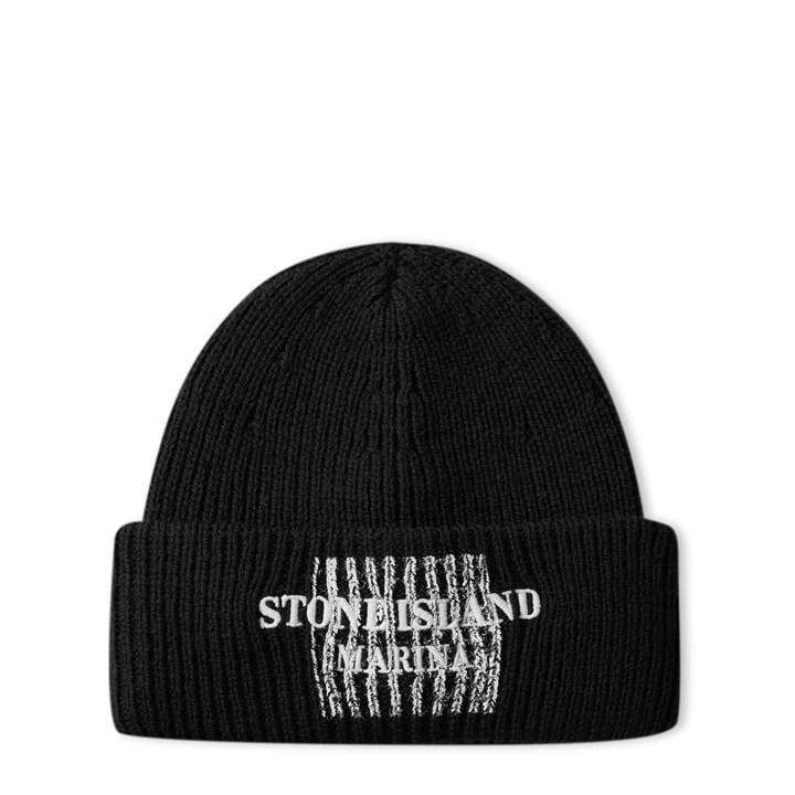 Stone Island Marina Wool Rib Beanie in Black for Men Lyst UK