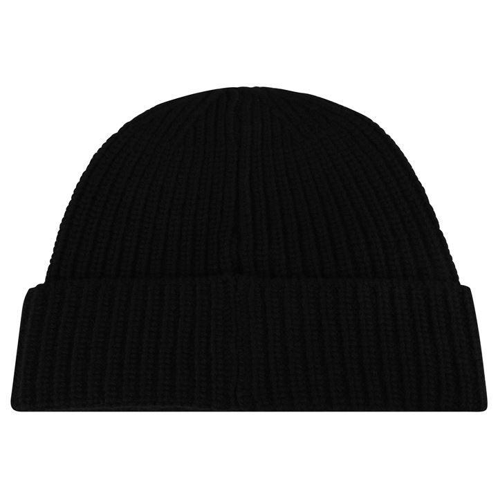 stone island hat with badge