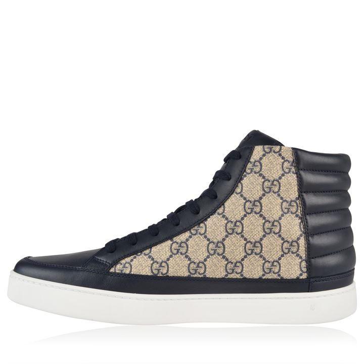 Gucci Leather Common High Gg Trainers 
