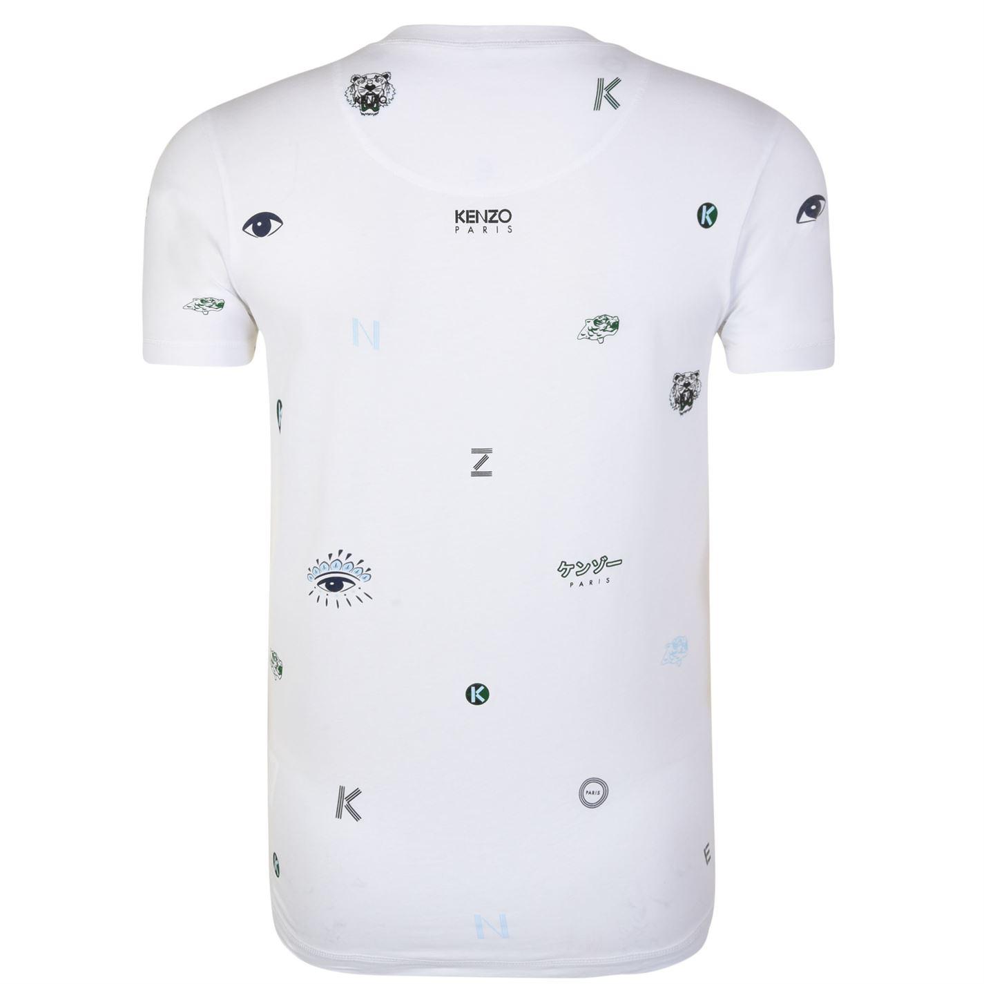 kenzo multi icon t shirt black