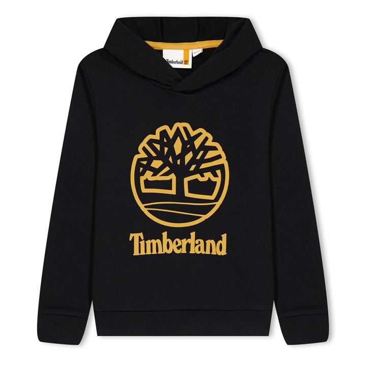 Timberland Cotton Blend Hooded Sweatshirt in Black Lyst UK