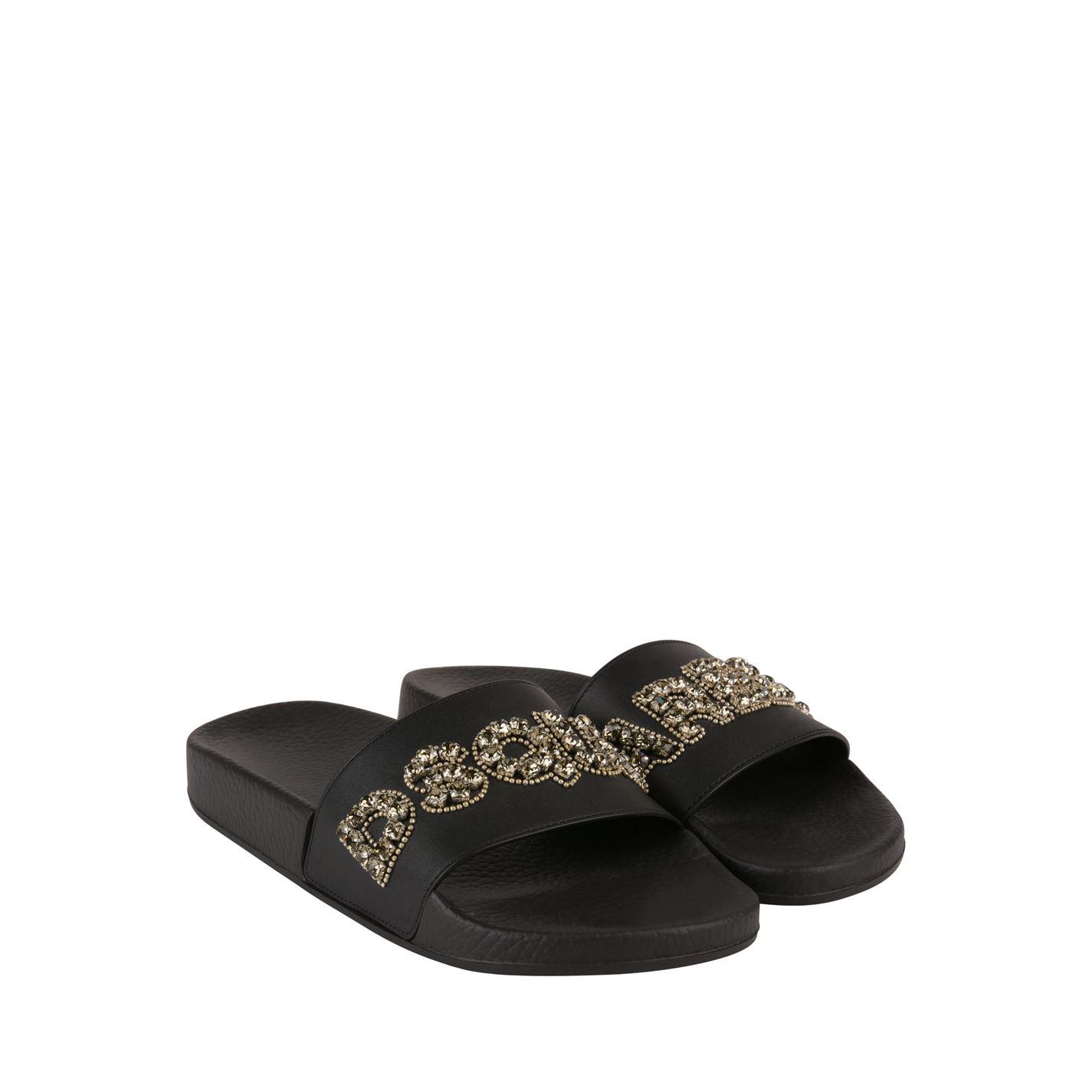 womens dsquared sliders