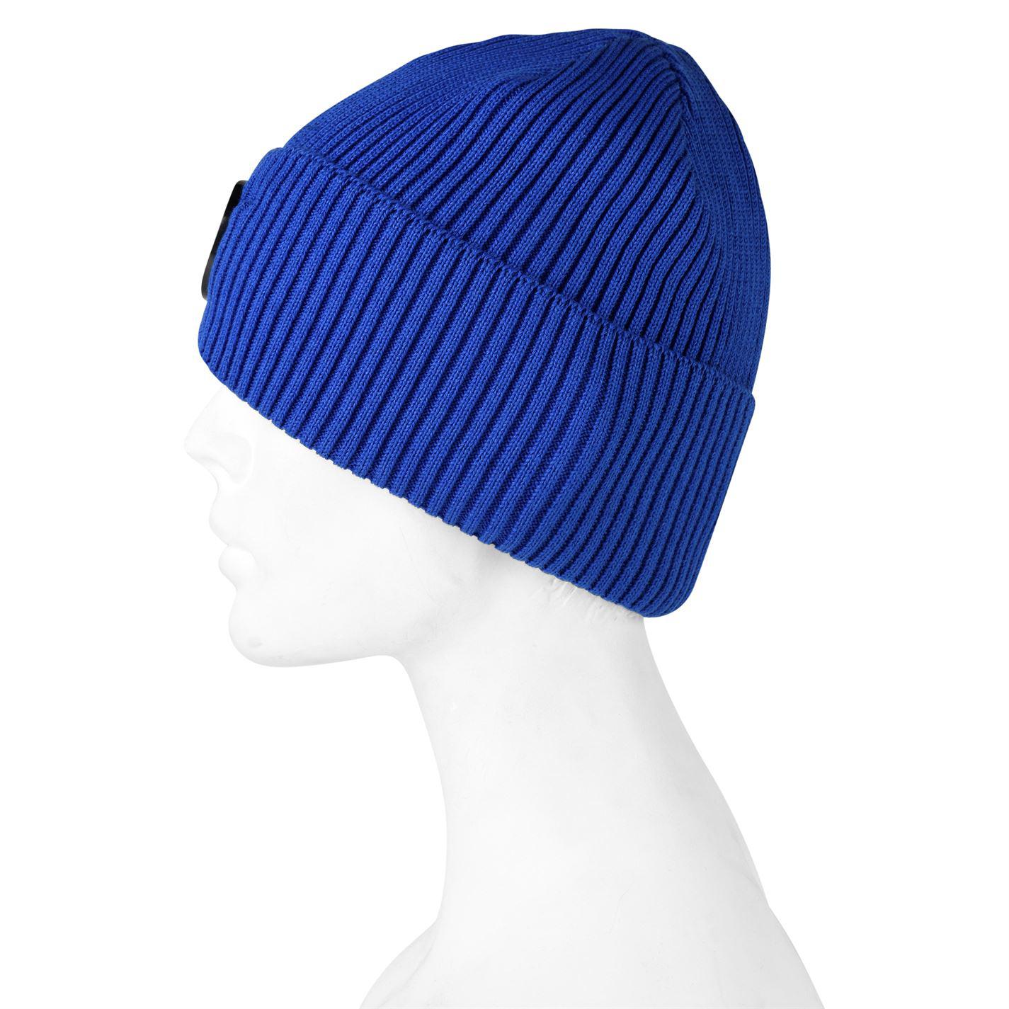 cp company beanie blue