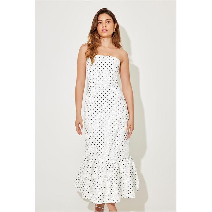 odd muse dresses Ultimate Muse Strapless Mini Fusing elegance and sophistication into one timeless dress through a classic halterneck and lampshade skirt White Dresses  Odd Muse