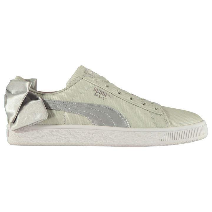 grey puma bow trainers