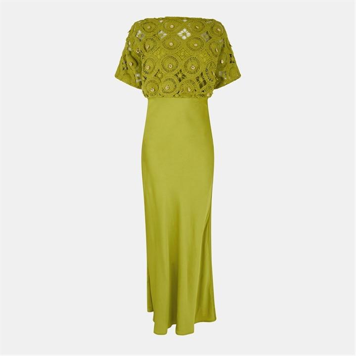 tilly green dress Never Fully Dressed Pistachio Tilly Off the Shoulder Dress – Ruby 67  Boutique main image 1