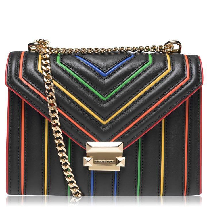 MICHAEL Michael Kors Whitney Rainbow Shoulder Bag in Black Lyst