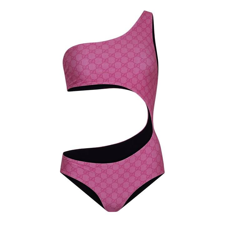 Pink gucci swimsuit hotsell