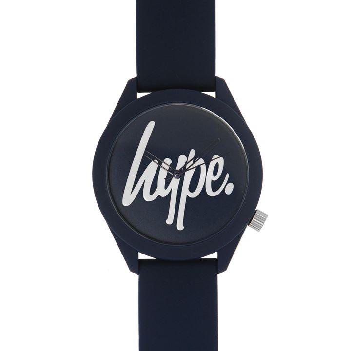 Hype Silicone Strap Watch In Navy Blue For Men Lyst