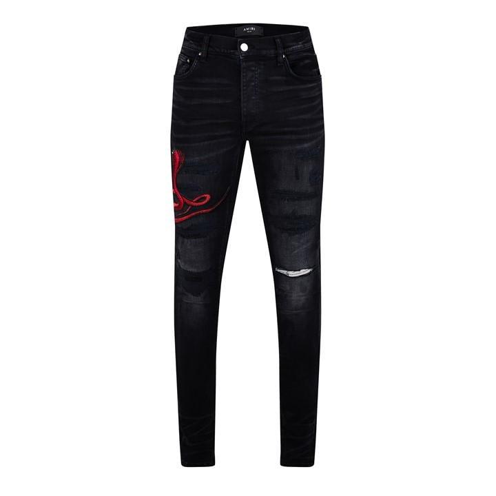 Amiri Snake Jean Sn44 in Black for Men Lyst UK
