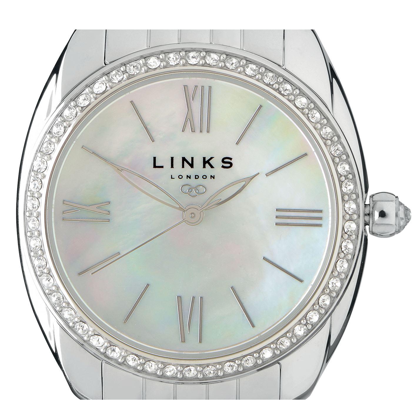 Links Of London Bloomsbury Womens Stainless Steel And Crystal Bracelet Watch In Metallic Links Of London Bloomsbury Womens Stainless Steel And Crystal Bracelet Watch In Metallic