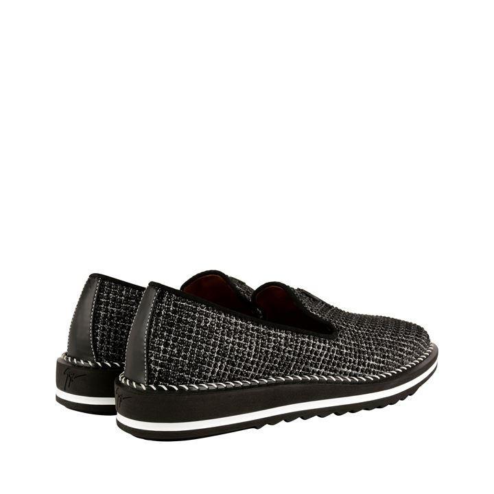 Giuseppe Zanotti Leather Dock Loafers in Black/White (Black) for Men - Lyst