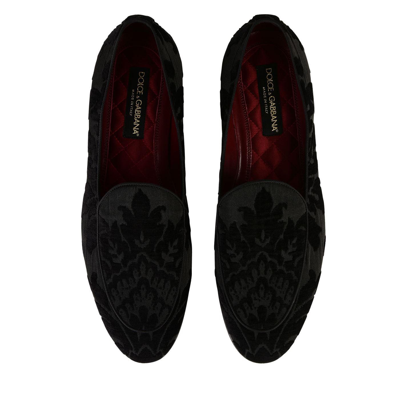 dolce and gabbana velvet loafers