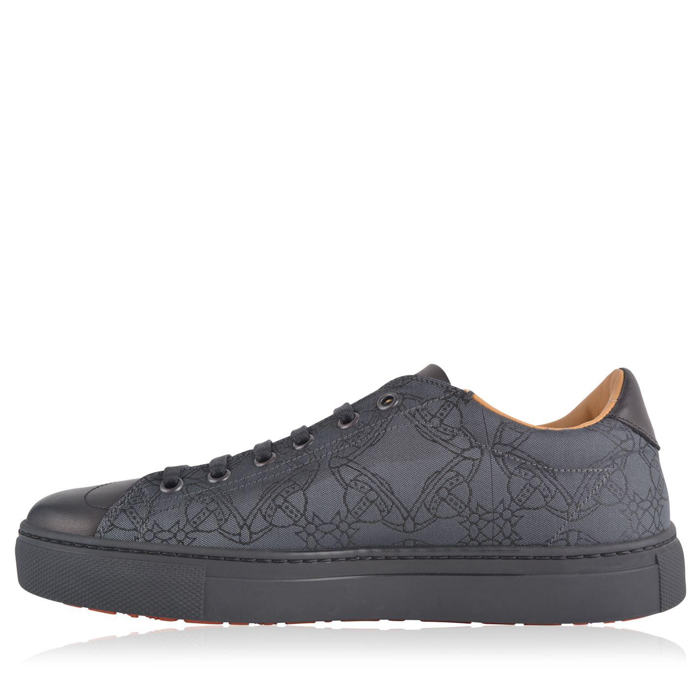 Leather Jacquard Derby Trainers 