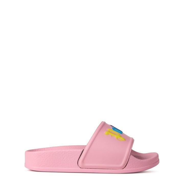 WHATITISNT★ANGEL LOGO SLIDE★PINK Palm Angels Classic Logo Pool Slides | Pink | FARFETCH
