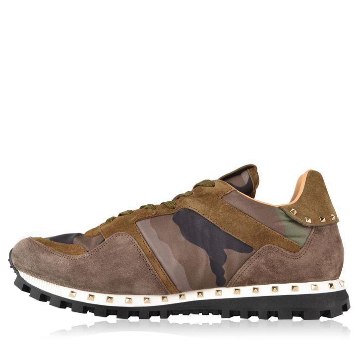 rockstud camouflage trainers