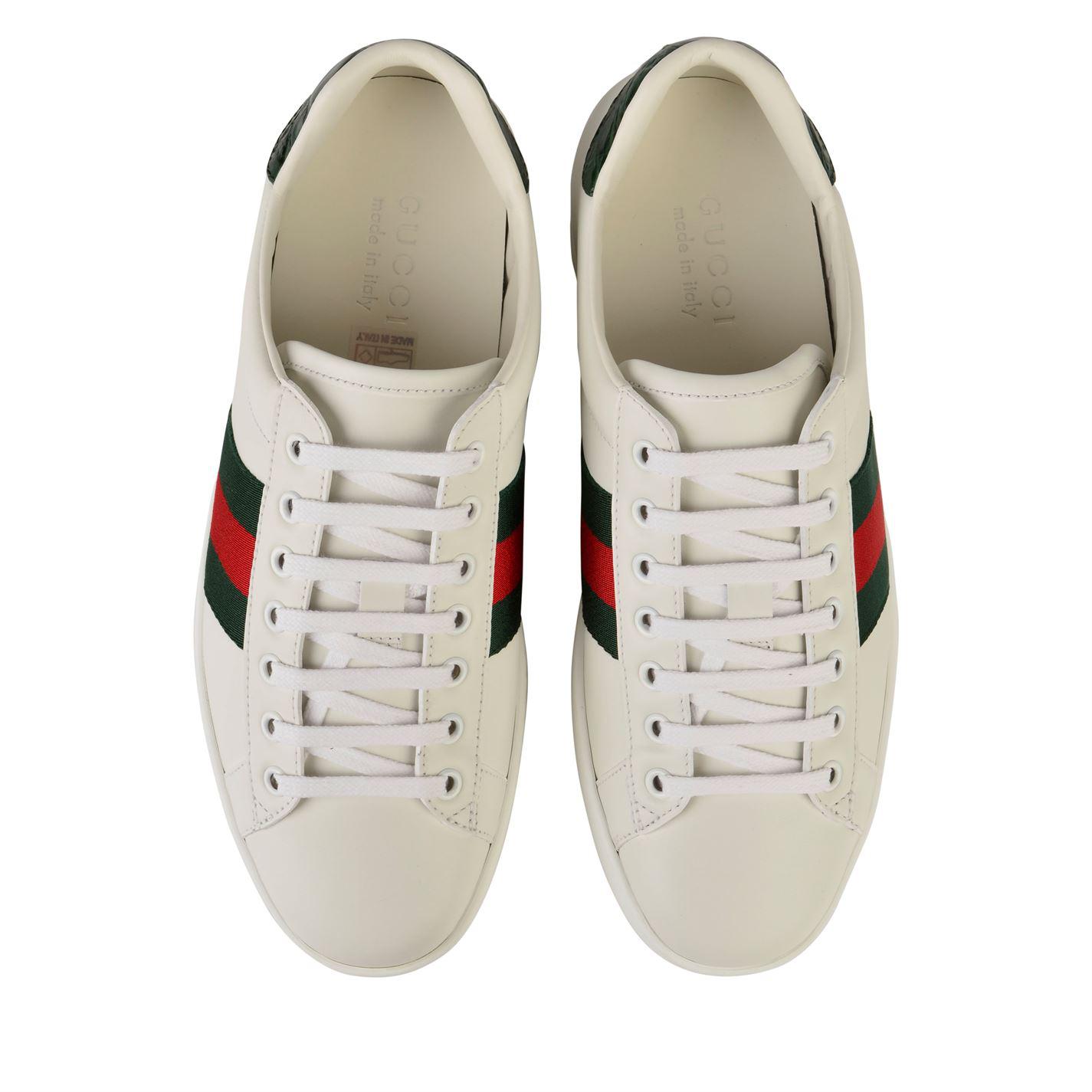 Lyst - Gucci New Ace Web Trainers for Men