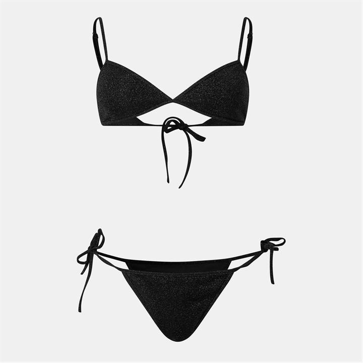 【 BALENCIAGA 】 BB Buckle ビキニ BB Buckle Bikin Women's Bb Buckle Bikini in White/silver | Balenciaga CA