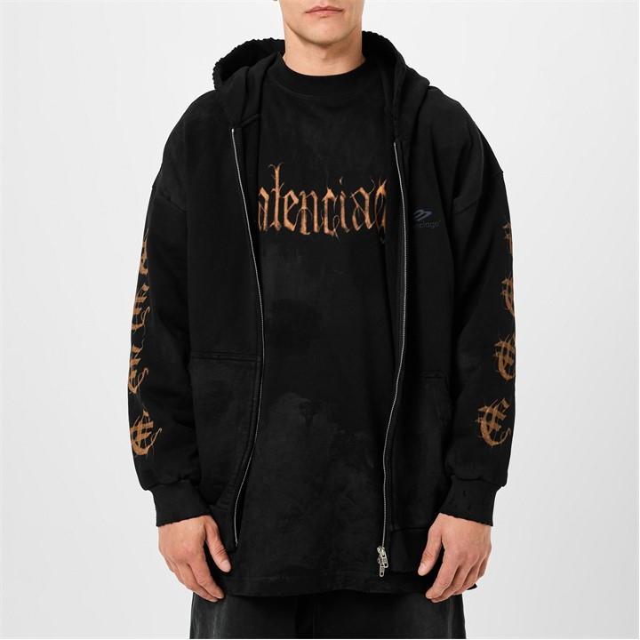 Metal Hoodie Flannels Balenciaga Hoodie Balenciaga Bal Metal Zip