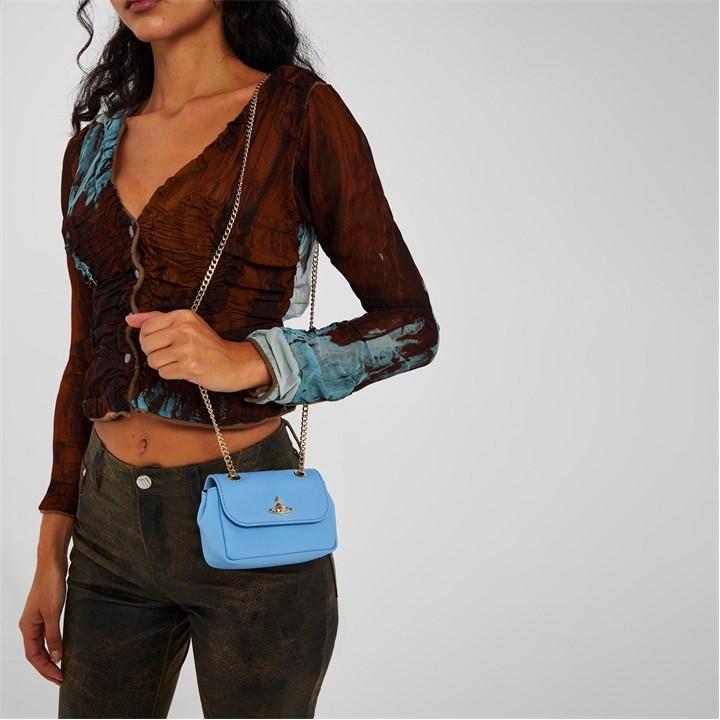 Vivienne Westwood Derby Small Chain Bag in Blue Lyst UK