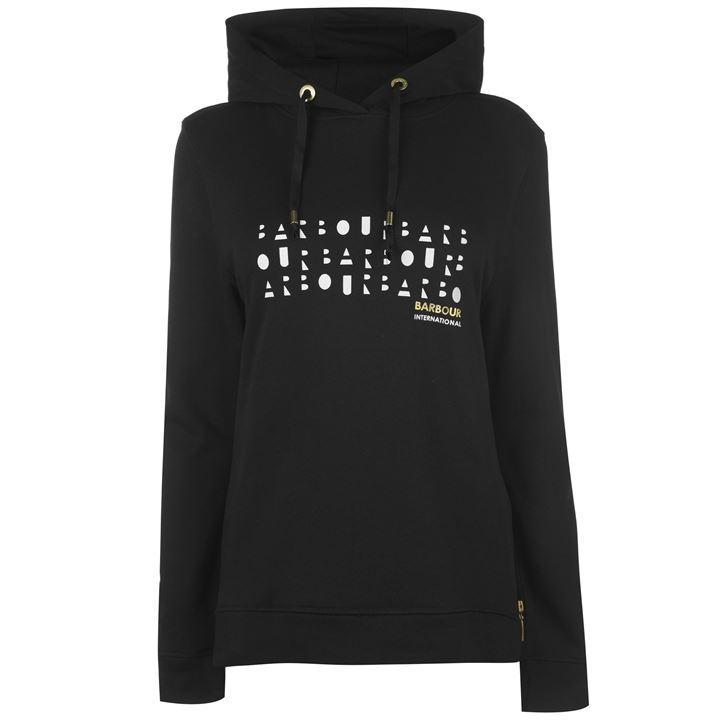 barbour black hoodie