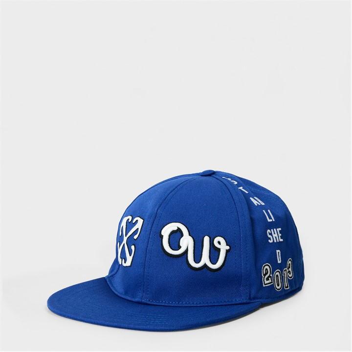 帽子 Off-White Men's multi Hat OFF-WHITE - Multi Logo Cotton Baseball Cap Off-White
