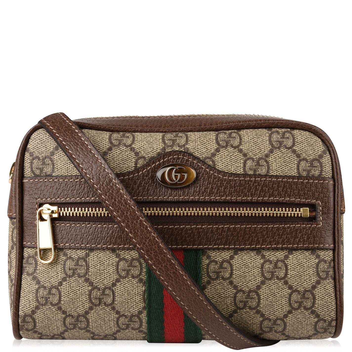 Gucci Canvas Ophidia Camera Bag in Natural Lyst