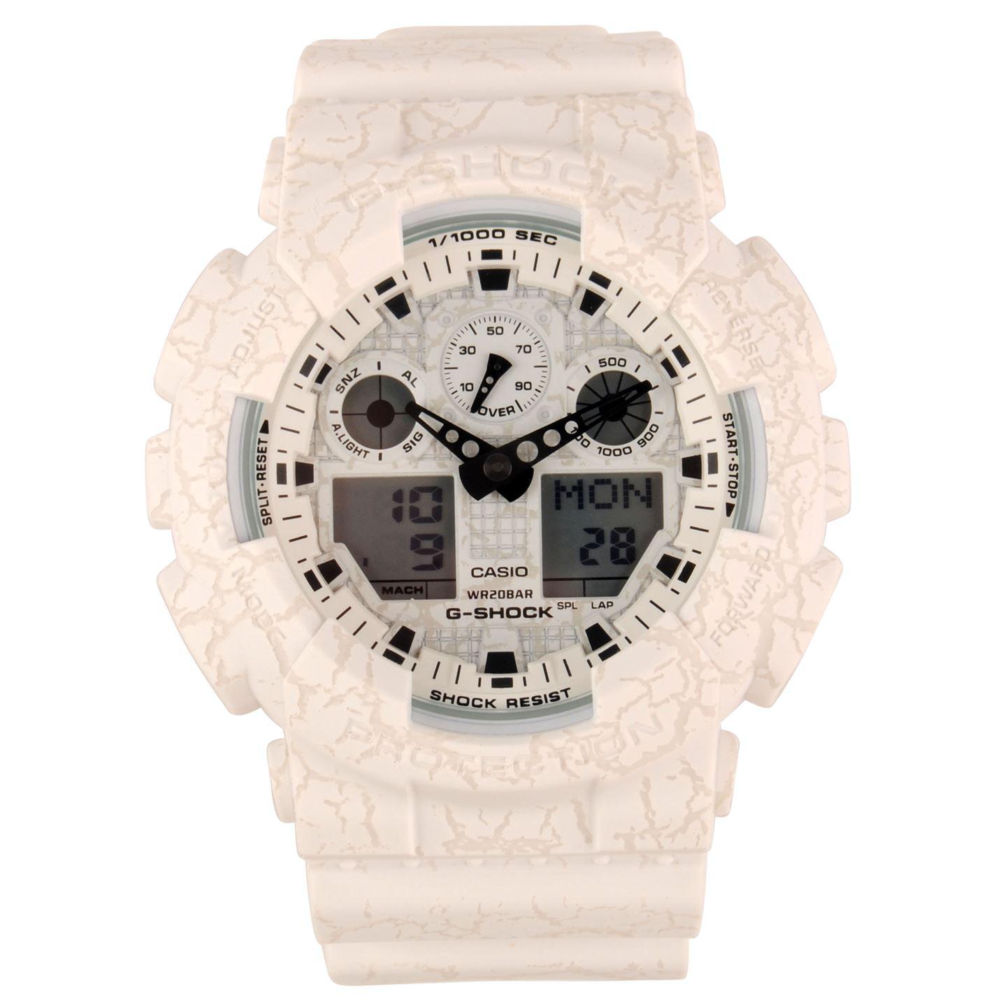 G Shock Gshock Ga100gc Watch In White For Men Lyst