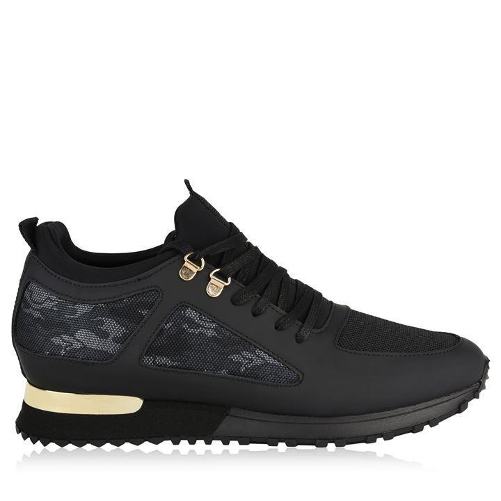 mallet diver leather and mesh trainers