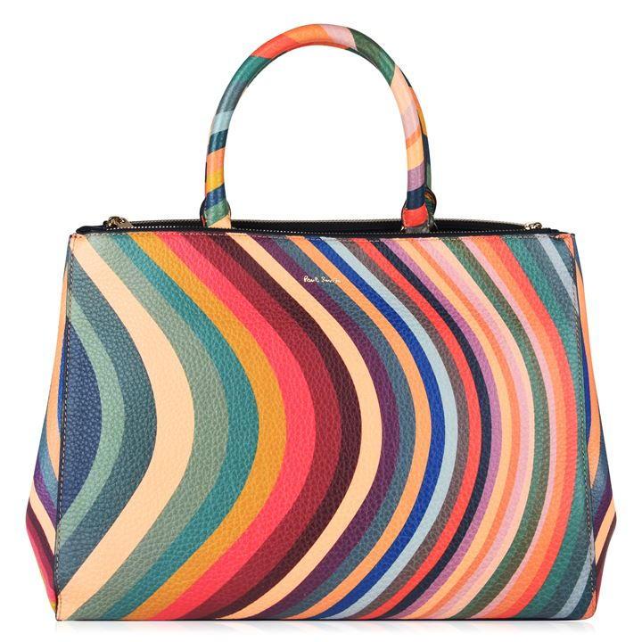Paul Smith Leather Top Handle Swirl Tote Bag - Lyst